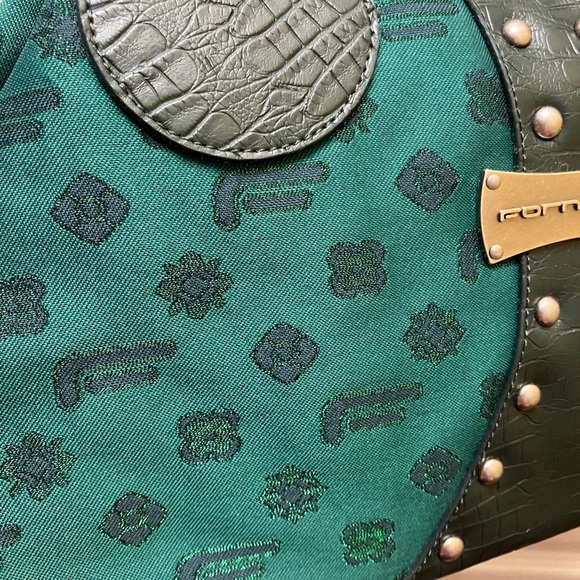 Y2K Rare Fornarina Emerald Green purse - Picture 2 of 12